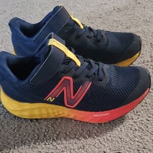 New Balance Kids' Navy and Red Sneakers